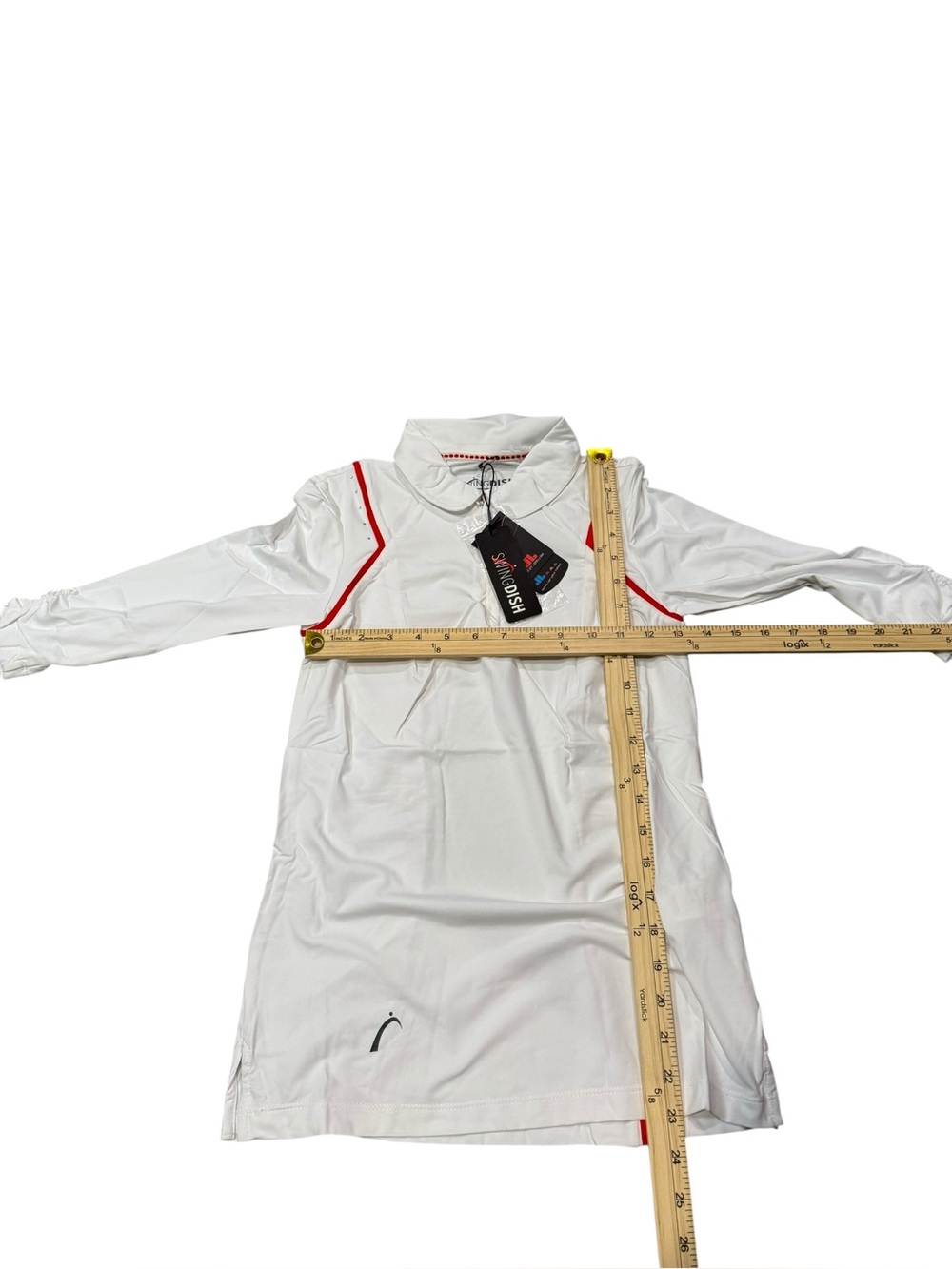 Women’s White golf Jacket with Red Trim  NWT Swingdish HTF Rare Small